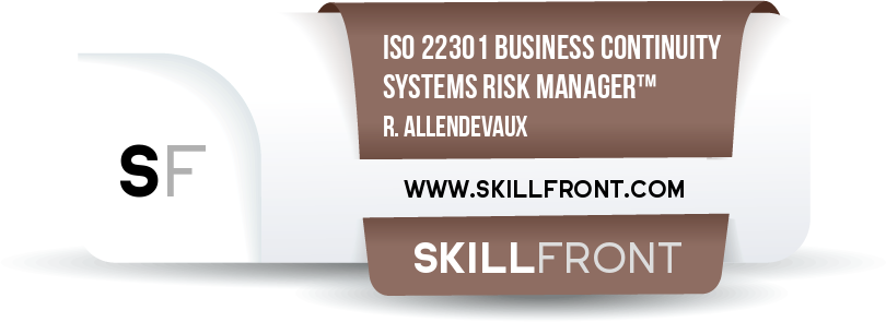 ISO 22301 Business Continuity Management Systems Risk Manager™