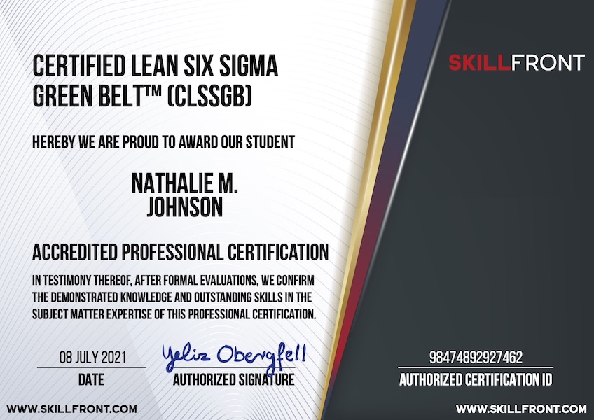 Lean Six Sigma Certificate | ubicaciondepersonas.cdmx.gob.mx